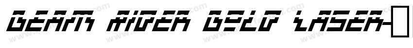 Beam Rider Bold Laser字体转换